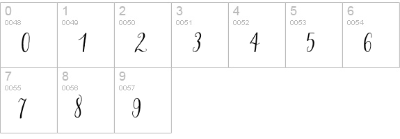 Salt & Spices Pro Regular 2 numbers 0-9 preview