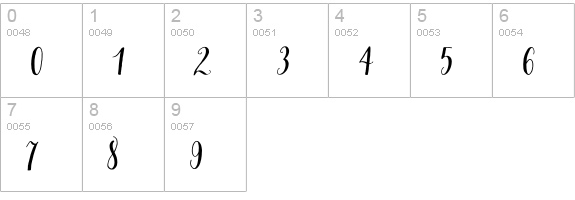 Salt & Spices Pro Bold numbers 0-9 preview