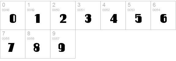 Salute numbers 0-9 preview
