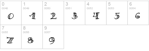 Samba! numbers 0-9 preview