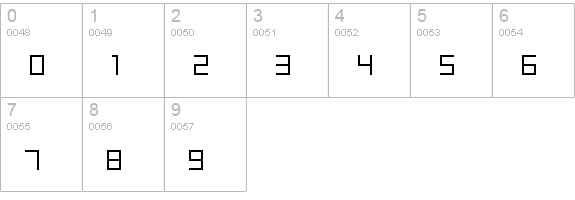 Samson Light numbers 0-9 preview