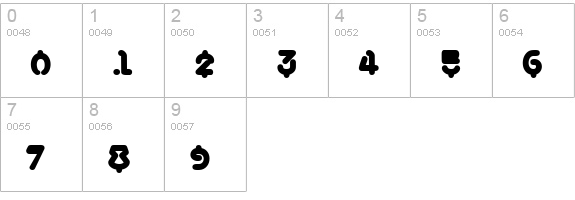 SamuraiCabCo BB numbers 0-9 preview
