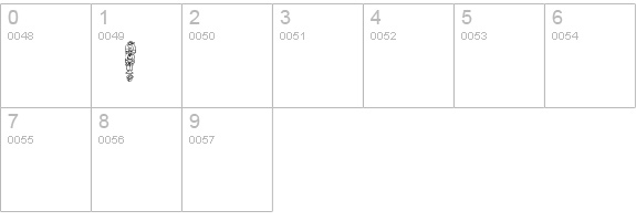 Santa Time numbers 0-9 preview