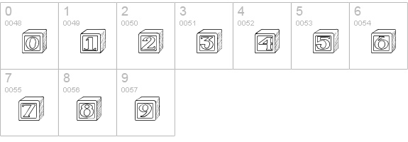 SBC Baby Blocks numbers 0-9 preview