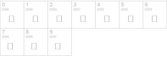 sbhading numbers 0-9 preview