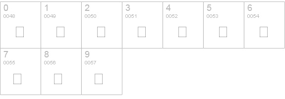 sbnetbaby numbers 0-9 preview