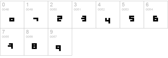 Schleepy numbers 0-9 preview