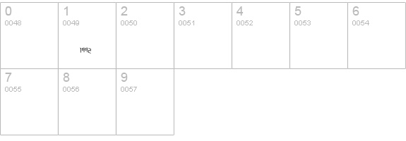 ScratchedOut numbers 0-9 preview