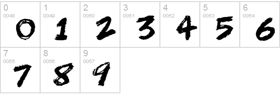 Scribble Scrawls
 numbers 0-9 preview