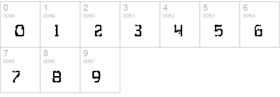 Scritzy X numbers 0-9 preview