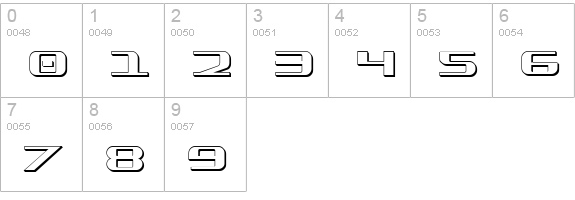 SDF 3D numbers 0-9 preview