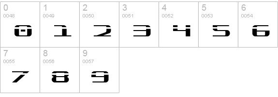 SDF Laser numbers 0-9 preview
