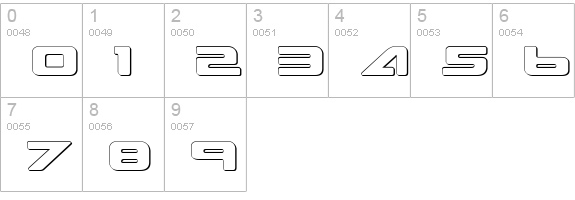 Sea Dog 2001 Shadow numbers 0-9 preview
