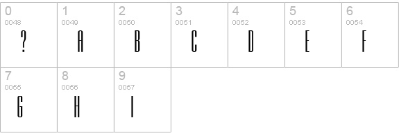 Searchlight numbers 0-9 preview