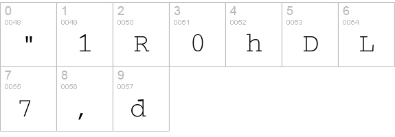 SecretCode numbers 0-9 preview