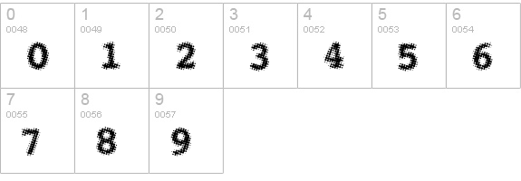 See Regular numbers 0-9 preview