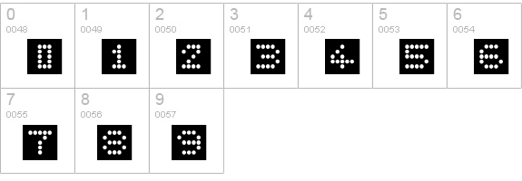 SemaforCameo numbers 0-9 preview
