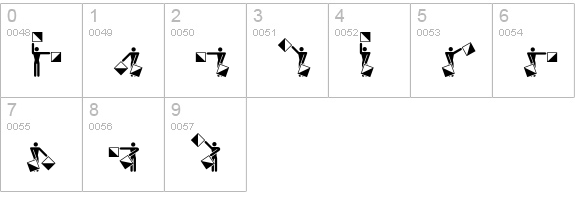 Semaphore numbers 0-9 preview