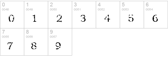 Seraphim numbers 0-9 preview