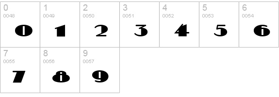 Sesquipedalian NF numbers 0-9 preview