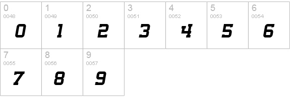 SF Big Whiskey SC numbers 0-9 preview