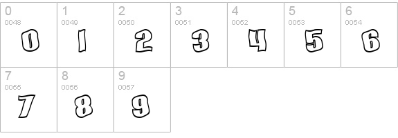 SF Hallucination Outline numbers 0-9 preview