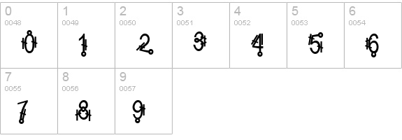 Shamantics numbers 0-9 preview