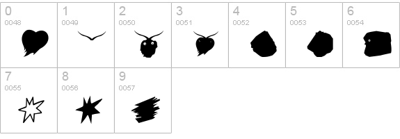 ShapesStrokebrushes numbers 0-9 preview
