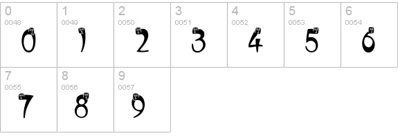 Shazi numbers 0-9 preview
