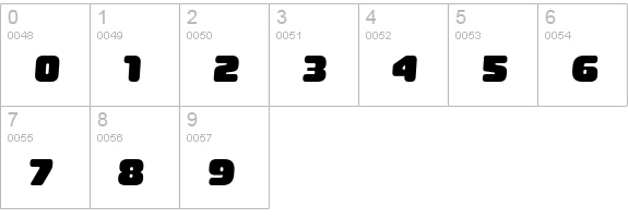 Sheaff numbers 0-9 preview