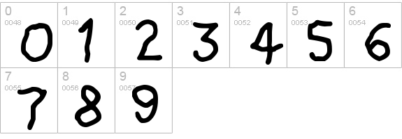 Shiver
 numbers 0-9 preview