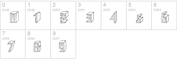ShoeRepairs-Outline numbers 0-9 preview