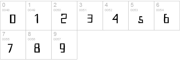 ShoeRepairs-Regular numbers 0-9 preview