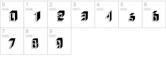 ShoeRepairs-Shadow numbers 0-9 preview