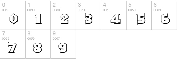 Should've Known Shaded numbers 0-9 preview