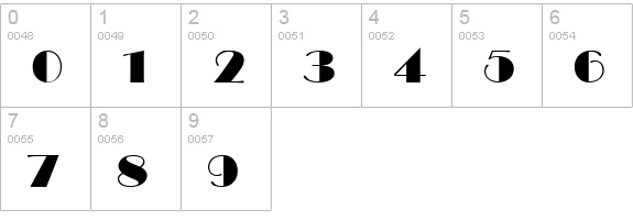 SHOW Light numbers 0-9 preview