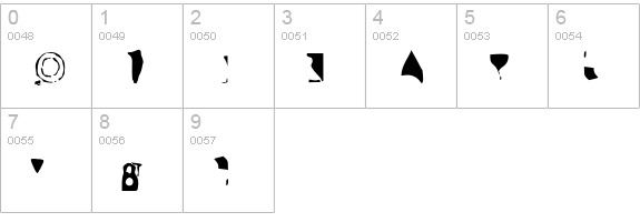 Sidewalker-Caps numbers 0-9 preview