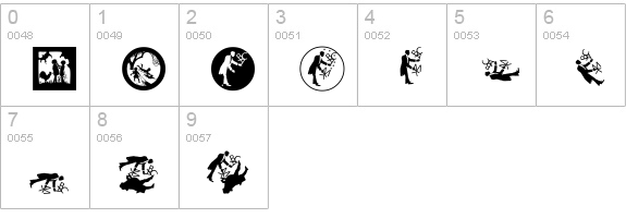 SilhousTwo numbers 0-9 preview