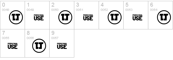 Silver Forte Grunge Grunge numbers 0-9 preview
