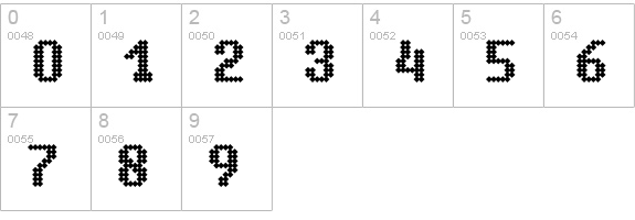 Simpleton (BRK) numbers 0-9 preview