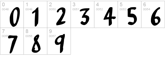 Sketchalot
 numbers 0-9 preview