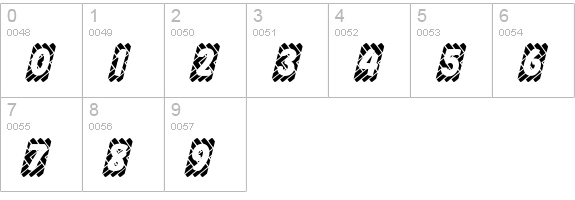 Skidz numbers 0-9 preview
