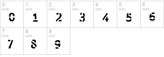 Skraype numbers 0-9 preview