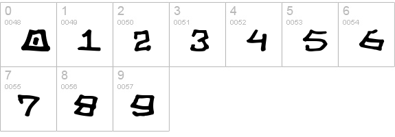 Skull Salad numbers 0-9 preview