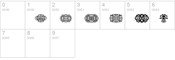 SL Square Ornaments numbers 0-9 preview