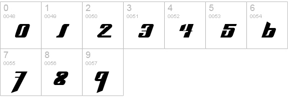 Slick69 numbers 0-9 preview