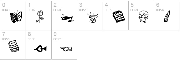 SmaragDings numbers 0-9 preview