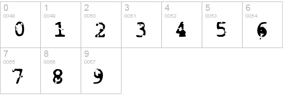 Smash numbers 0-9 preview