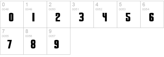 Snickers Straight Normal numbers 0-9 preview