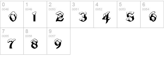 Snowgoose numbers 0-9 preview